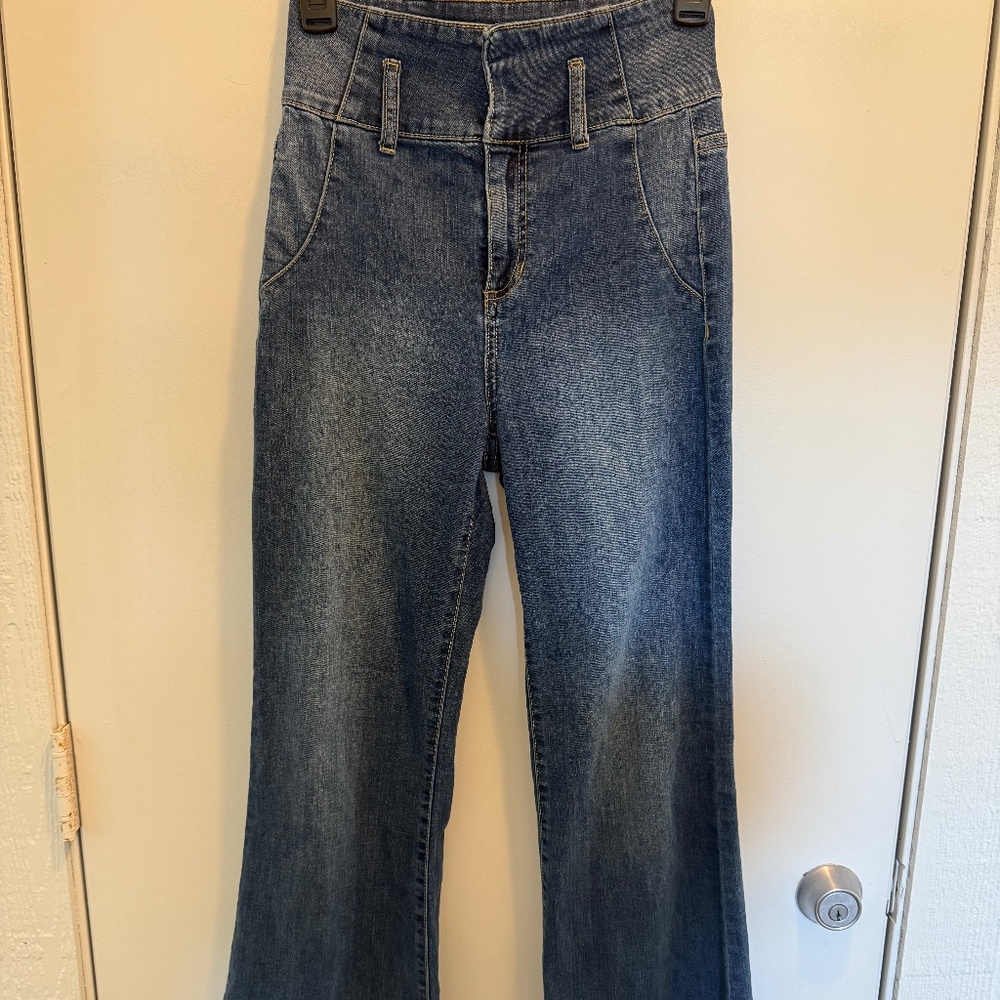 Sneak Peek flare denim jeans womens waist size 26